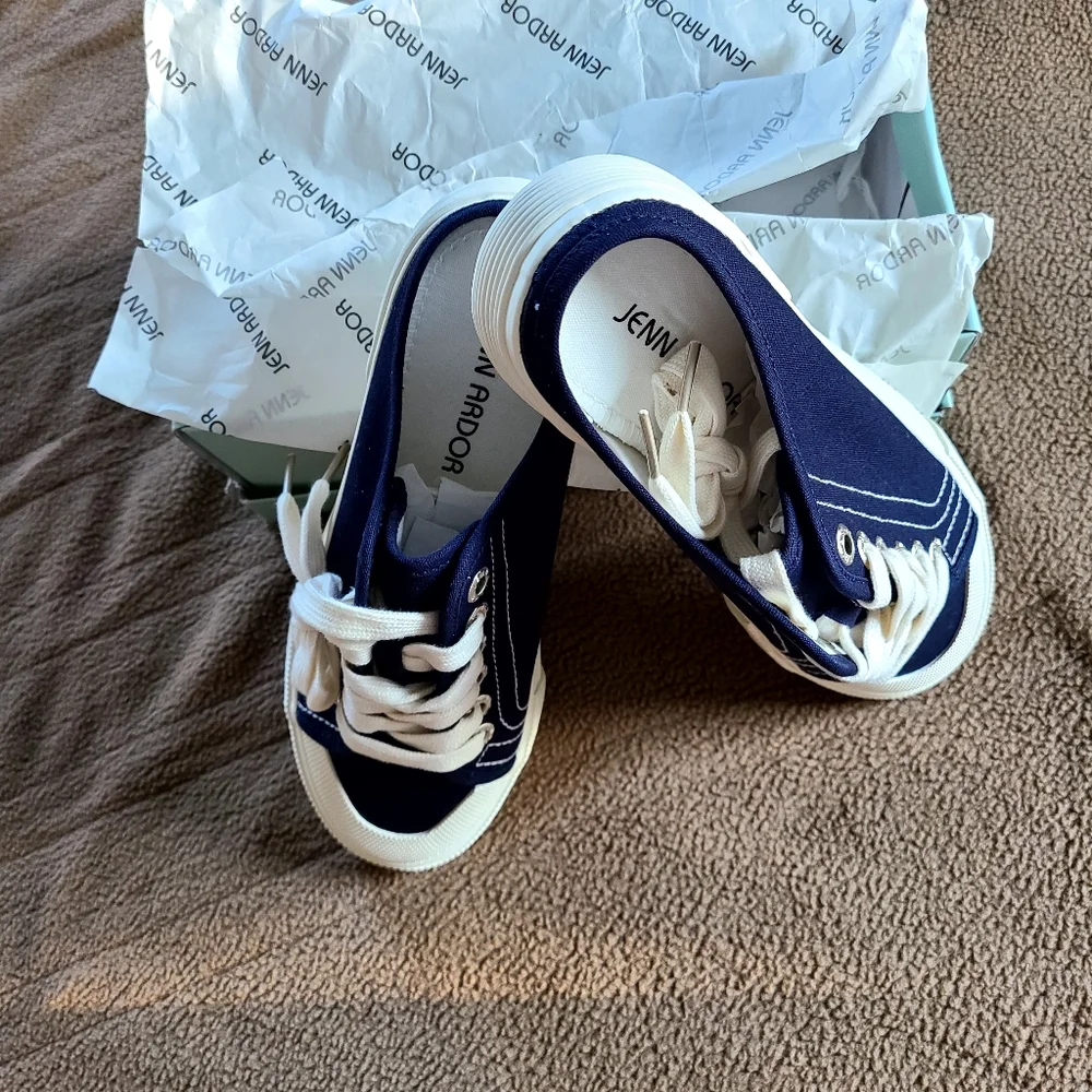 Jenn Ardor backless casual sneakers - Picture 2 of 8